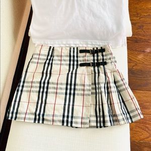 COPY - Girls 10 Burberry checkered skirt